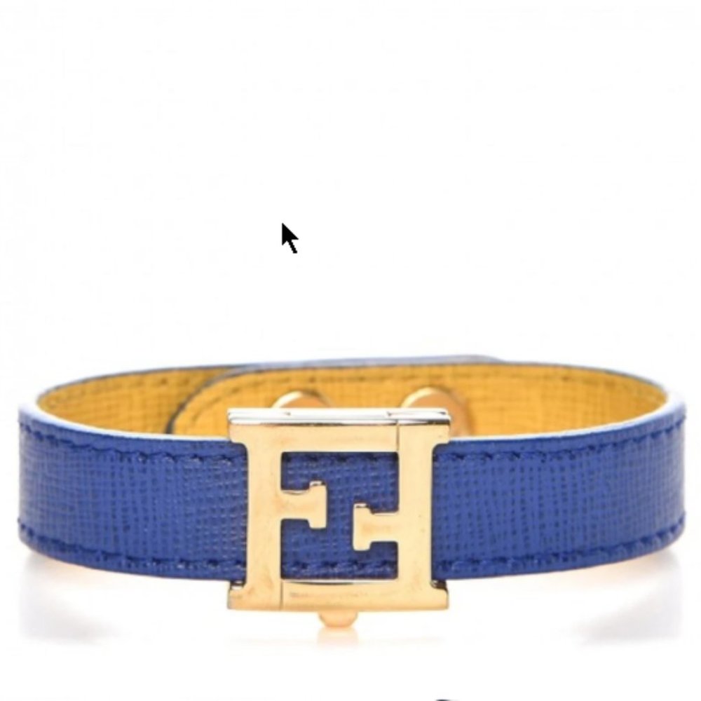Fendi Crayons Reversible Yellow Bracelet